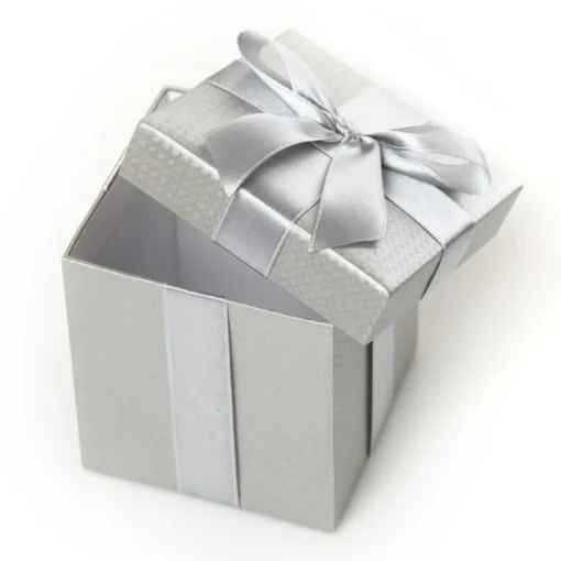 Metallic Silver Gift Box Best
