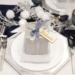 Metallic Silver Gift Box Best