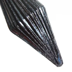 Midnight Blue Ribbed Teardrop Christmas Bauble Sale