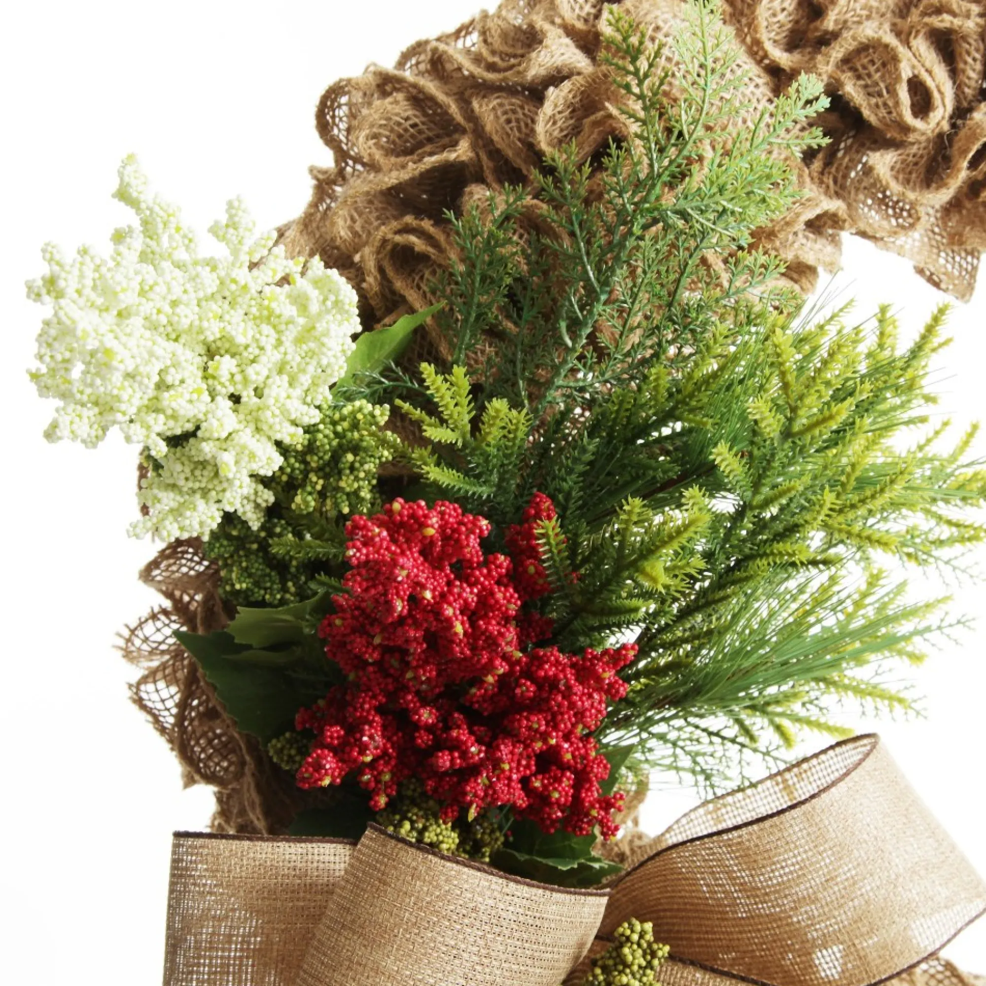 Mini Berry Native Bush Christmas Red Berry Spray Hot