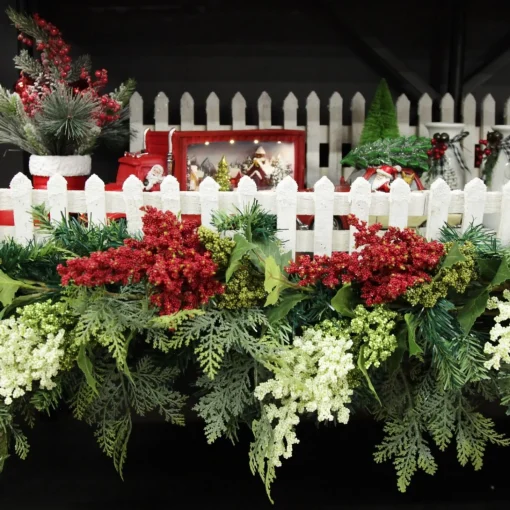 Mini Berry Native Bush Christmas White Berry Spray New