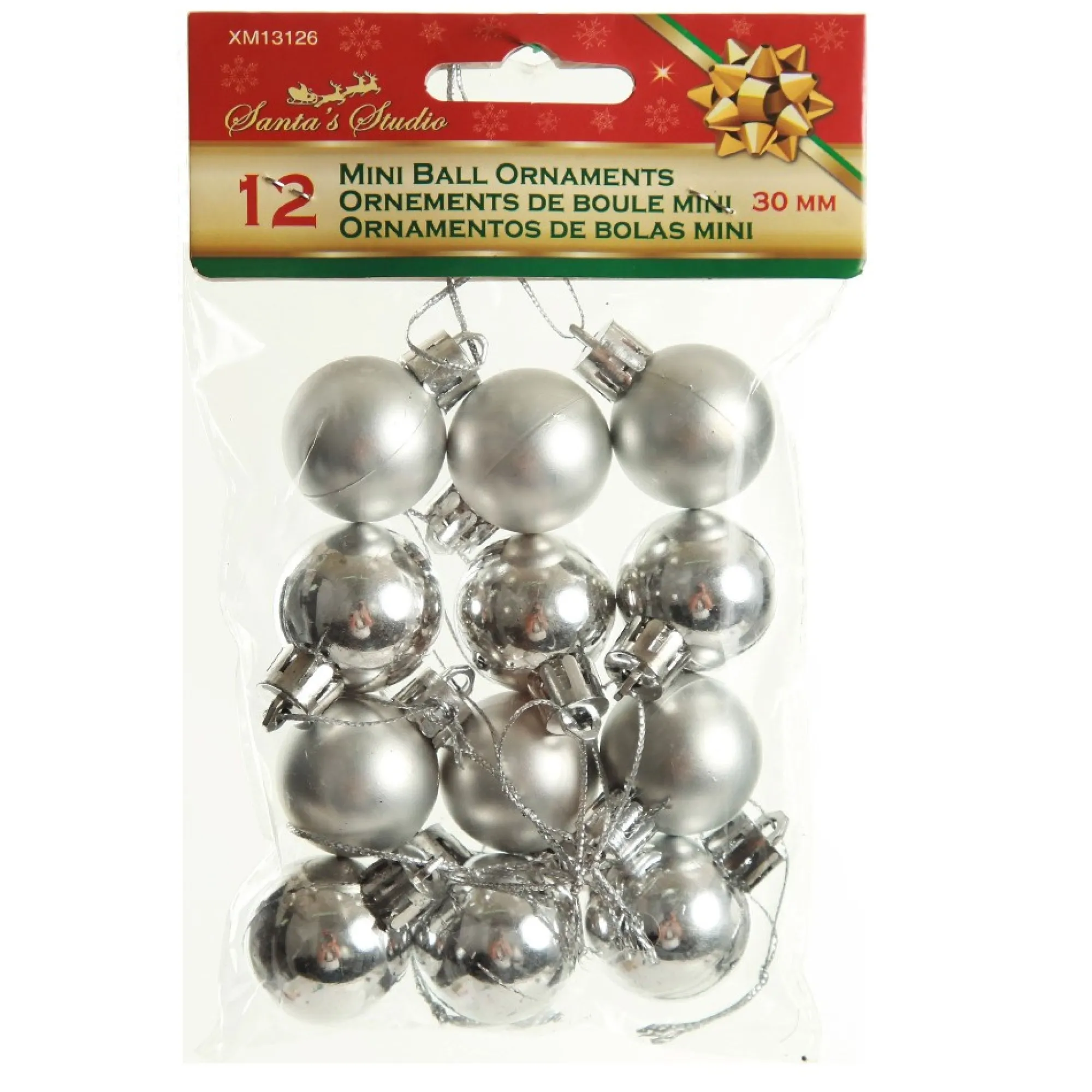 Mini Shatterproof Christmas Baubles - Pack of 12 Best Sale