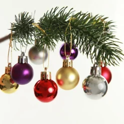 Mini Shatterproof Christmas Baubles - Pack of 12 Best Sale