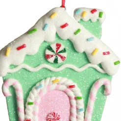 Mint Green Candy Gingerbread House Tree Decoration Store