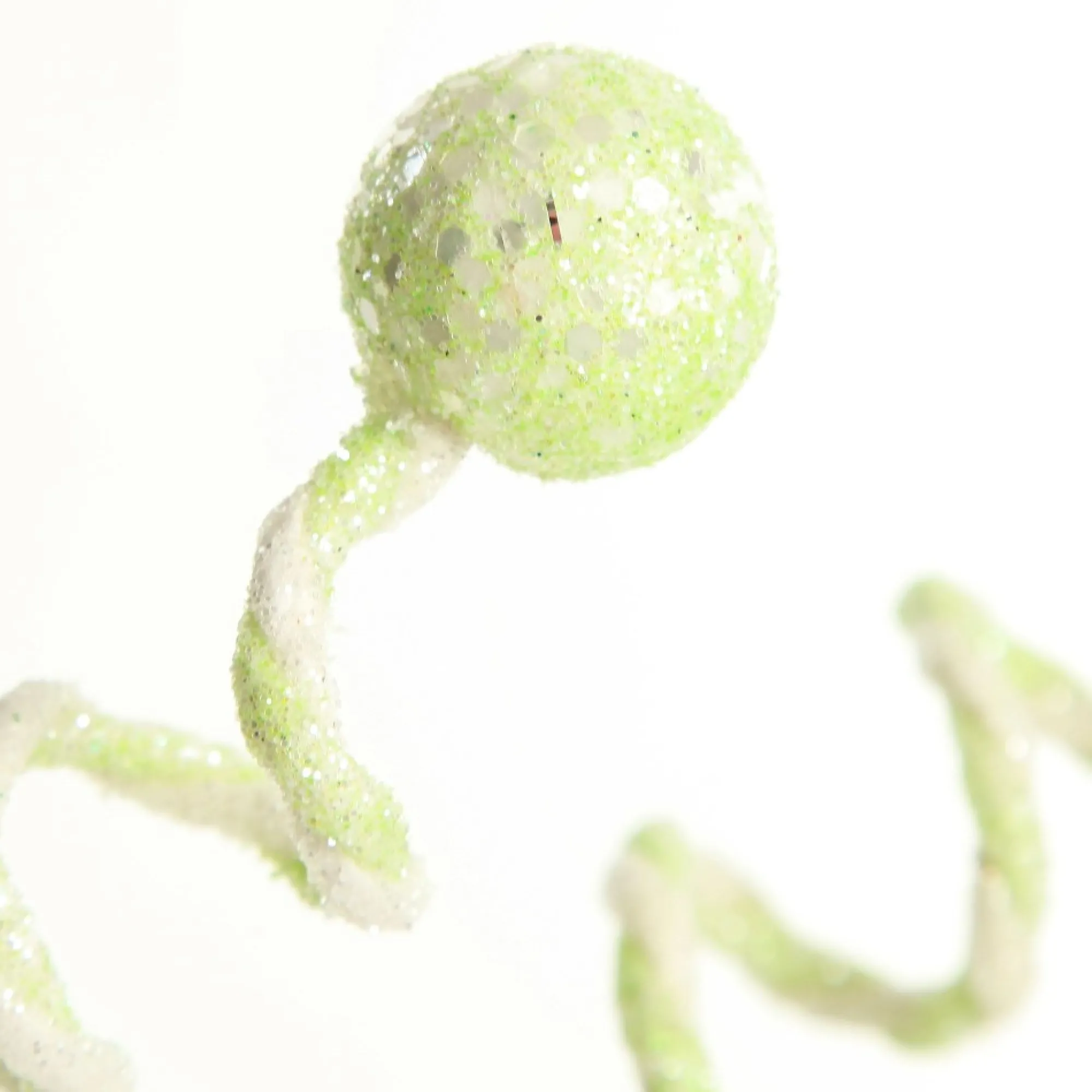 Mint Green Glitter Spiral Ball Pick Clearance