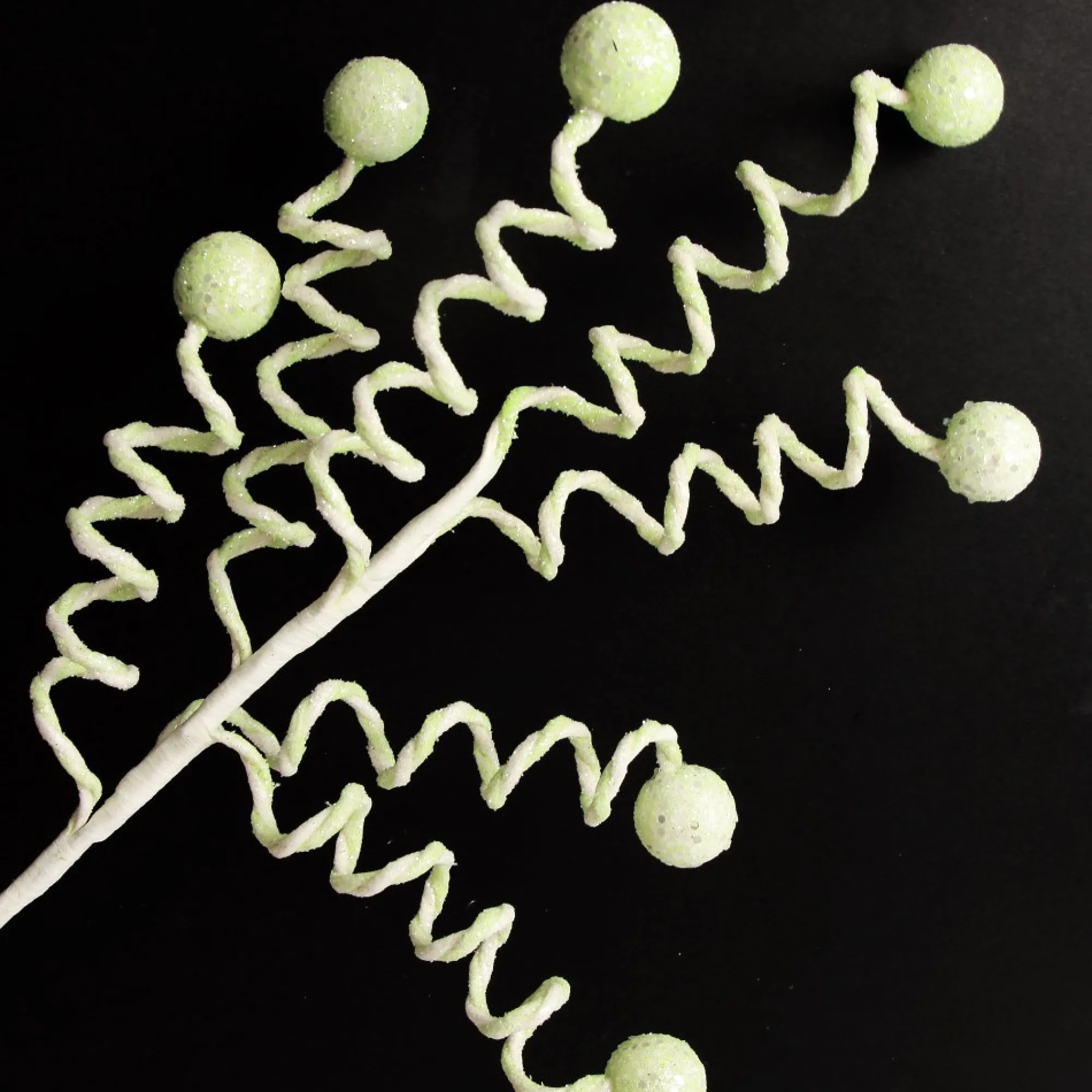 Mint Green Glitter Spiral Ball Pick Clearance