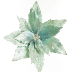 Mint Poinsettia Flower Clip Best
