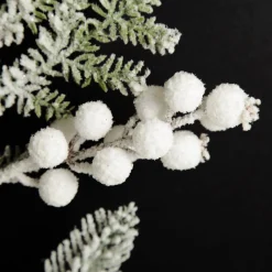 Mixed Pine and Cone Snowy Christmas Spray Store