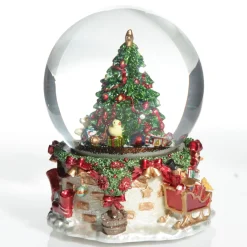 Musical Snowglobe Winter Christmas Tree Scene Store