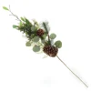 Native Eucalyptus Leaf Christmas Spray with Pinecones New