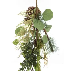Native Eucalyptus Leaf Christmas Spray with Pinecones New
