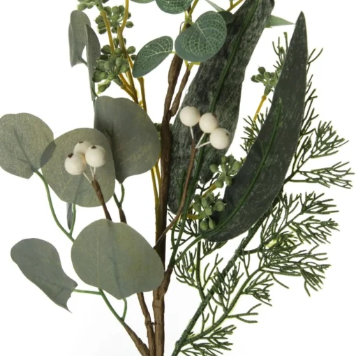 Native Eucalyptus Leaf Christmas Spray with White Berries Online