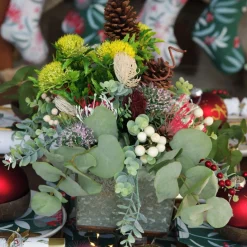 Native Eucalyptus Leaf Christmas Spray with White Berries Online