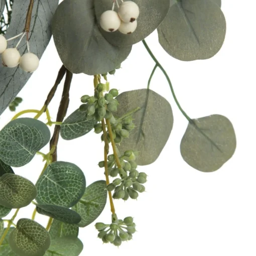Native Eucalyptus Leaf Christmas Garland with White Berries Fashion