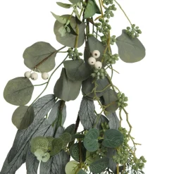 Native Eucalyptus Leaf Christmas Garland with White Berries Fashion
