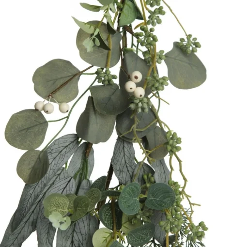 Native Eucalyptus Leaf Christmas Garland with White Berries Fashion