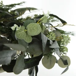 Native Eucalyptus Leaf Christmas Wreath with White Berries Cheap