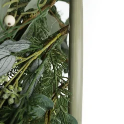 Native Eucalyptus Leaf Christmas Wreath with White Berries Cheap