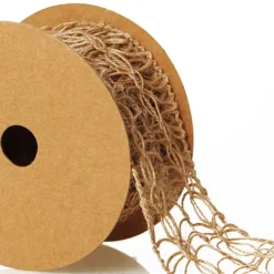 Natural Jute Loose Weave Ribbon - Design C Lace Store