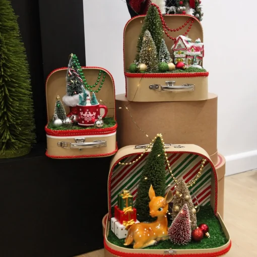 Natural Kraft Suitcase Gift Box Flash Sale