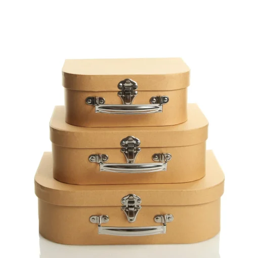 Natural Kraft Suitcase Gift Box Flash Sale