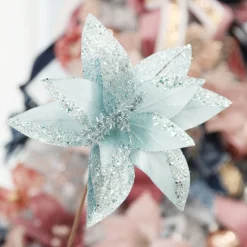 Pale Blue Velvet Lily Flower Stem Store