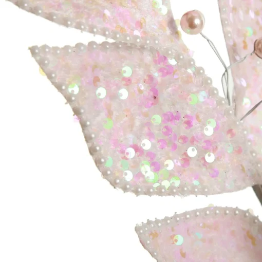 Pale Pink Sequin Leaf Garland Hot