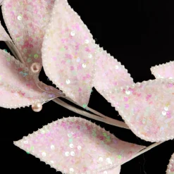 Pale Pink Sequin Leaf Garland Hot