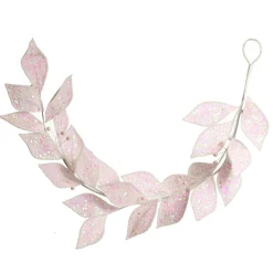 Pale Pink Sequin Leaf Garland Hot