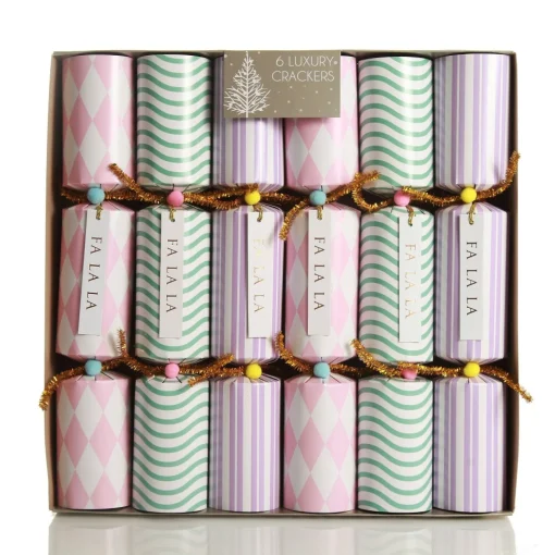 Pastel Pattern Christmas Bon Bons Cheap