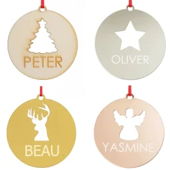 Personalised Angel Cutout Christmas Decoration Clearance