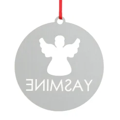 Personalised Angel Cutout Christmas Decoration Clearance