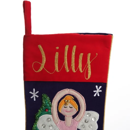 Personalised Ballerina Christmas Stocking Shop