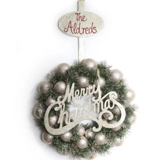 Personalised Champagne Wreath Hanger Store