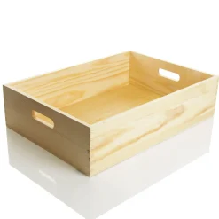 Personalised Christmas Eve Wooden Crate - Wreath Design Online