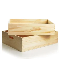 Personalised Christmas Eve Wooden Crate - Scroll Design Cheap