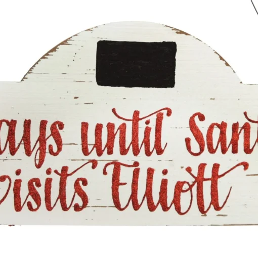 Personalised Countdown to Christmas Arched Wood Plaque Flash Sale