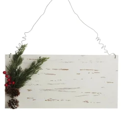 Personalised Country Christmas Wood Plaque with Red Berry Best Sale