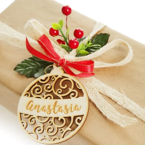 Personalised Cutout Bauble Christmas Decoration Sale
