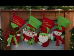 Personalised 3D Elf Christmas Stocking Online