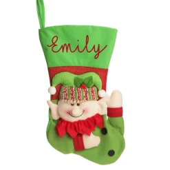 Personalised 3D Elf Christmas Stocking Online