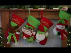 Personalised 3D Snowman Christmas Stocking Clearance