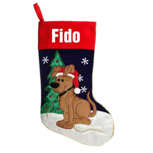 Personalised Dog Christmas Stocking Best