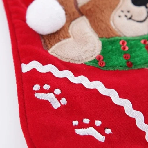Personalised Dog Christmas Stocking with Bone Best Sale
