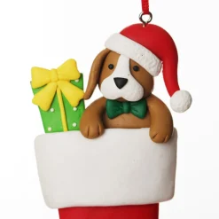 Personalised Dog in Santa Boot Christmas Decoration Flash Sale