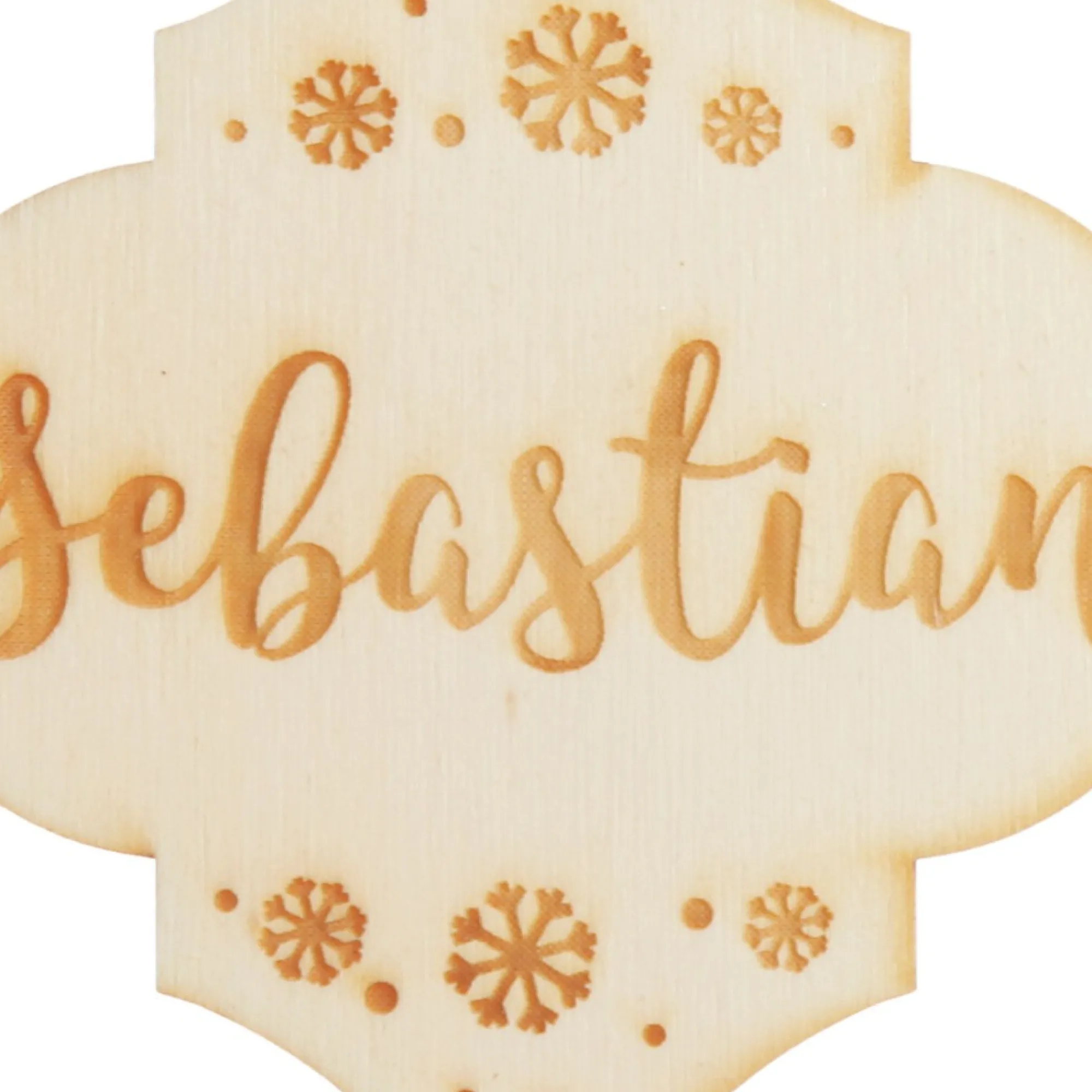 Personalised Etched Finial Christmas Decoration Clearance
