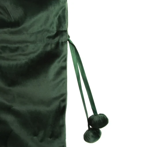 Personalised Forest Green Velvet Santa Sack New