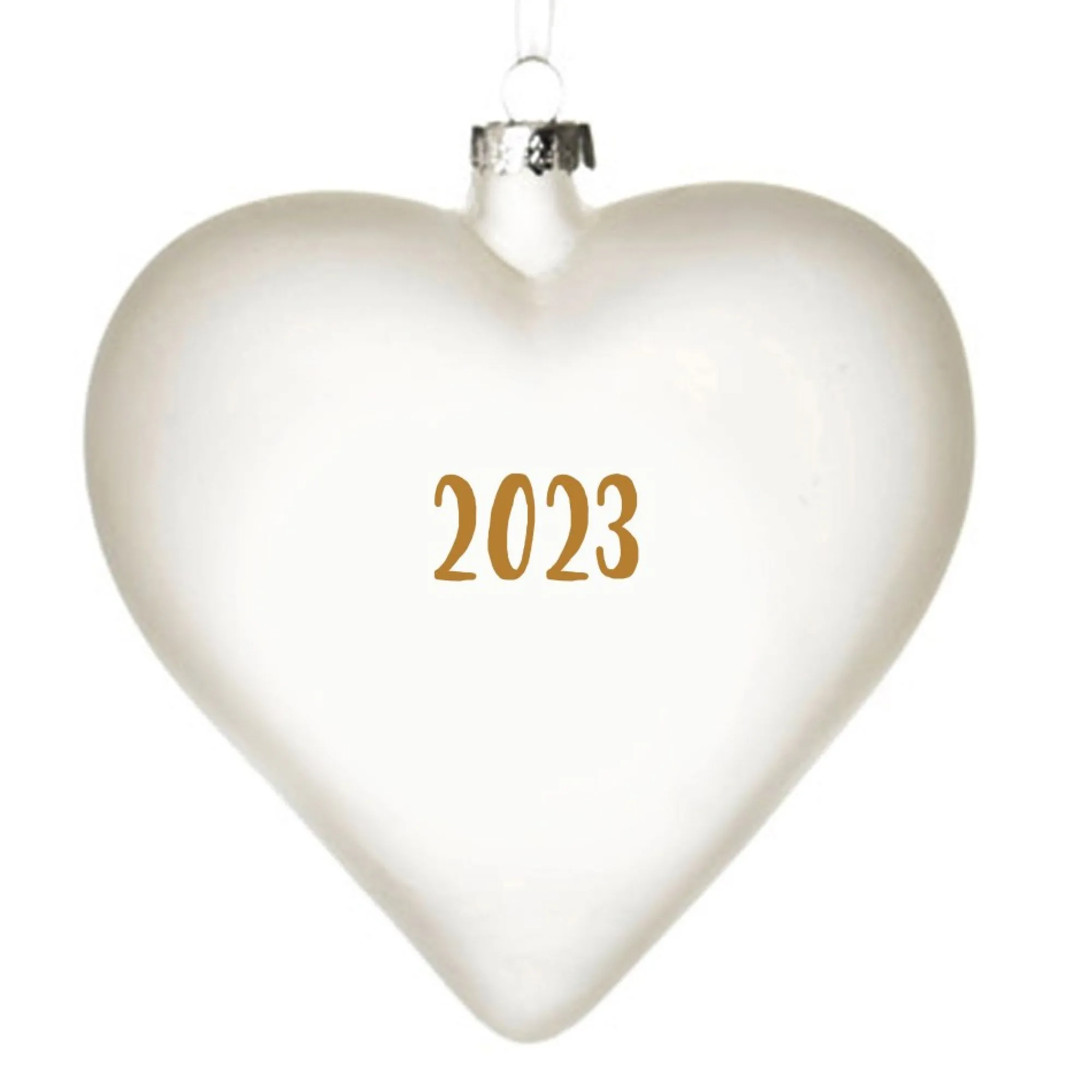 Personalised Frosted Glass Heart Cheap