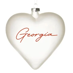Personalised Frosted Glass Heart Cheap