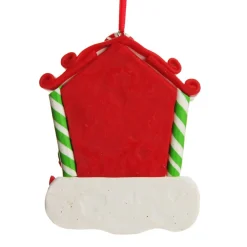 Personalised Gingerbread House Decoration with Boy Elf Outlet